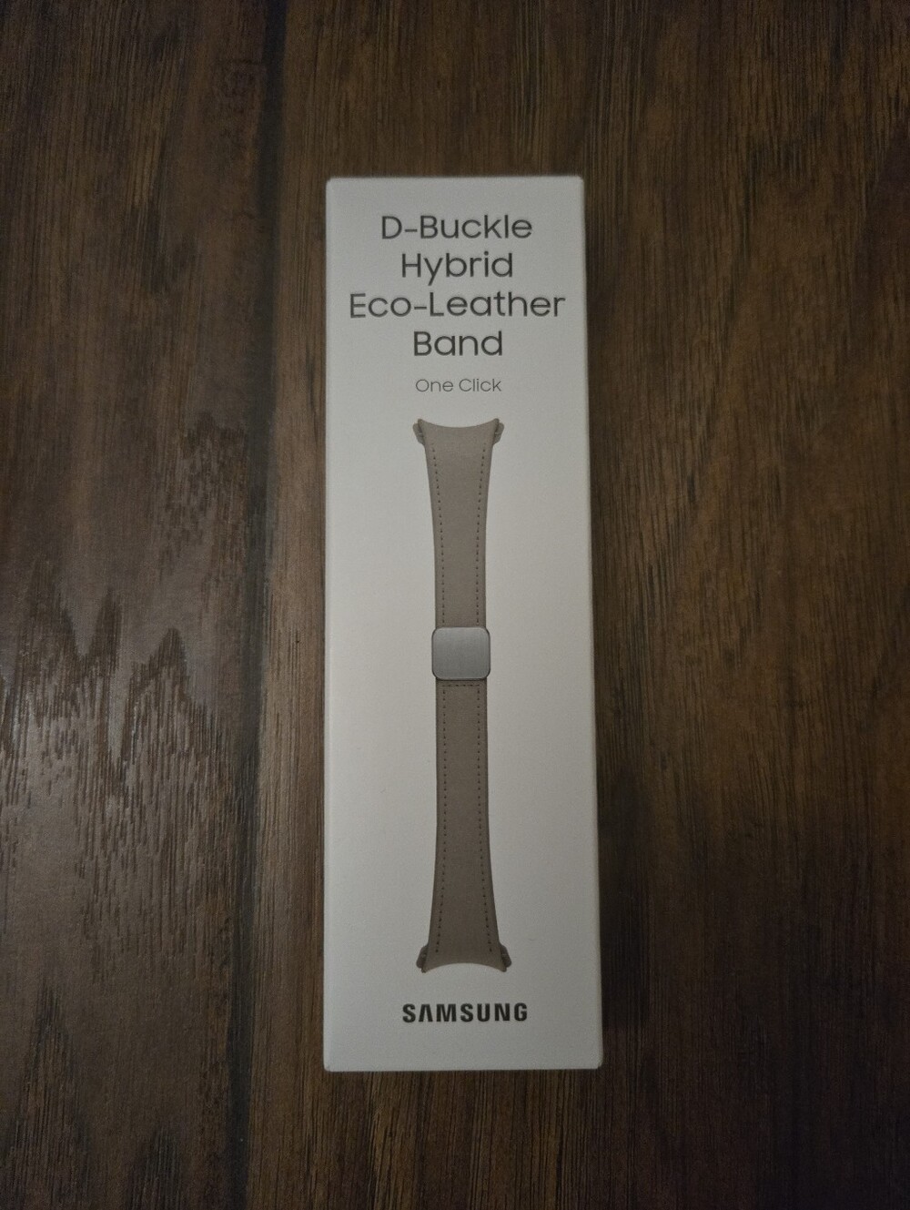 Samsung Galaxy Watch D-Buckle Hybrid Eco-Leather Band ET-SHR93 Etoupe NEW SEALED